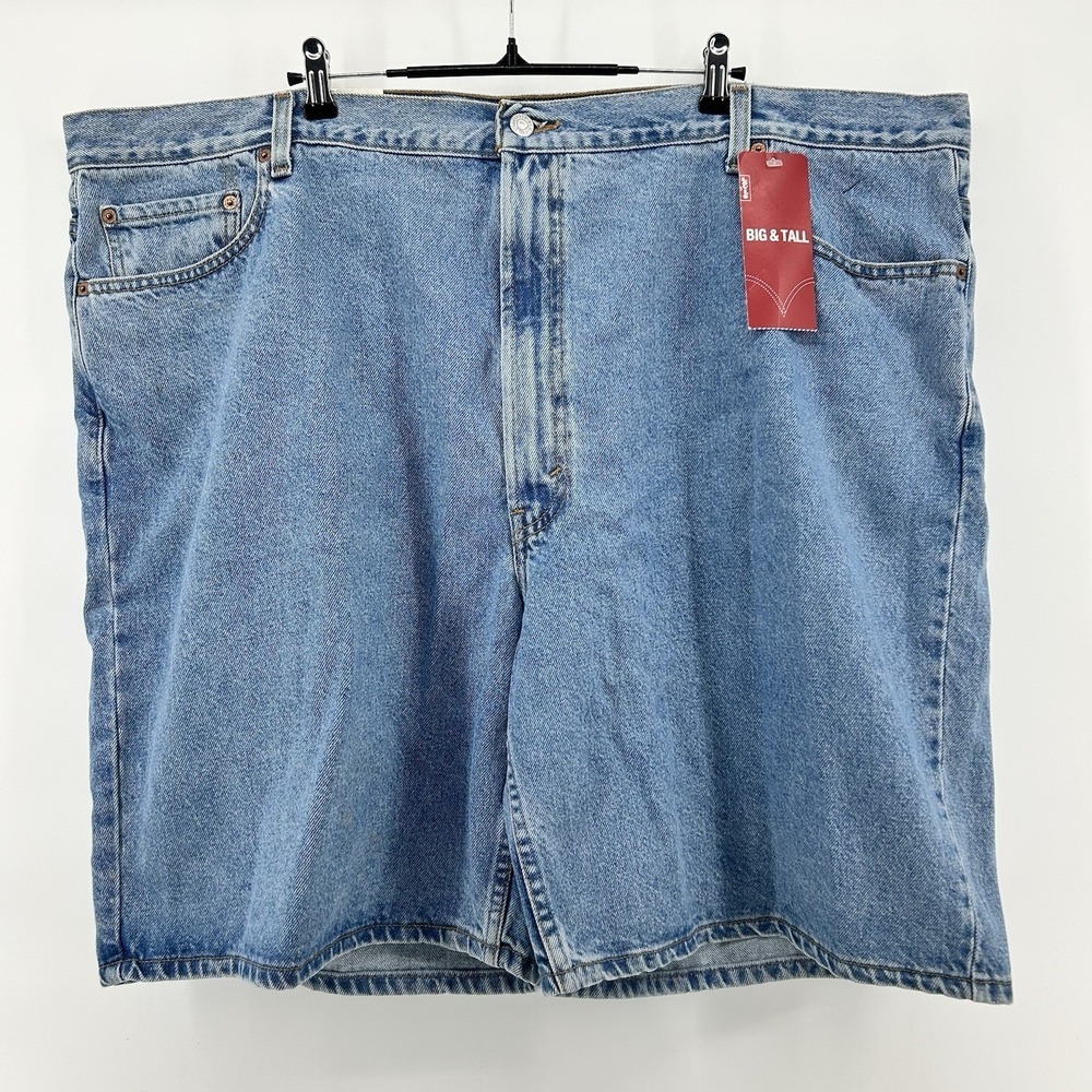 Levis 550 Denim Shorts Mens 48 Blue Relaxed Fit Big Tall Y2K Made in MX NWT